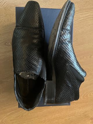 Botines Alberto Guardiani 41 piel serpiente 
