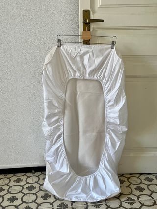 Protector colchón cuna bebé blanco