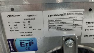 Turbina centrifuga Sisteven - Ventilación