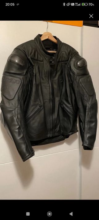 Chaqueta moto Dainese cuero