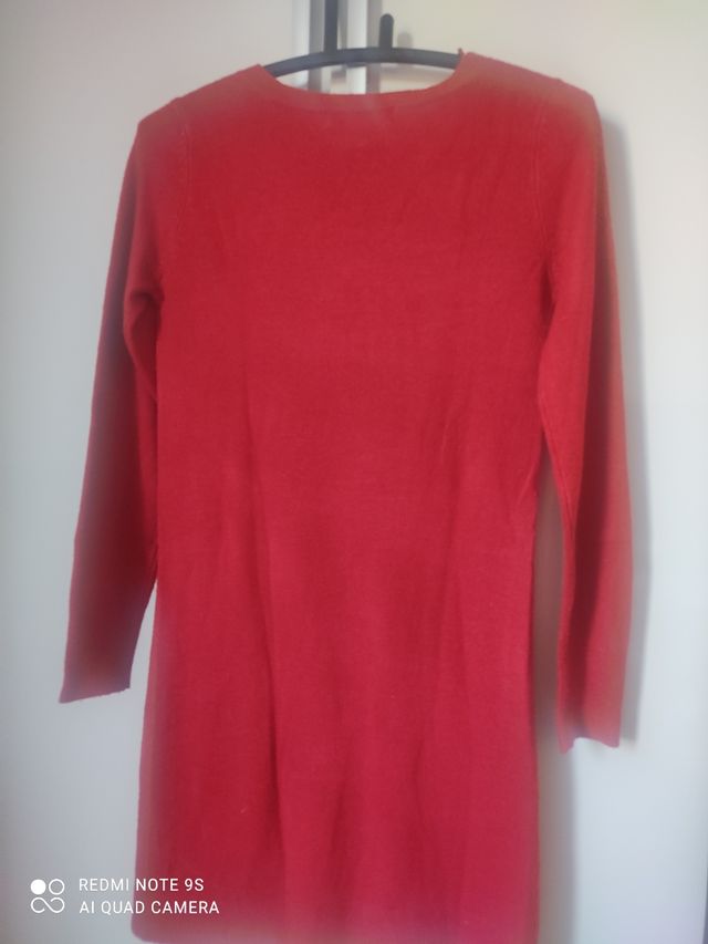 Vestido rojo punto