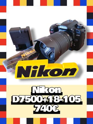 Nikon D7500 + Objetivo 18-105 VR