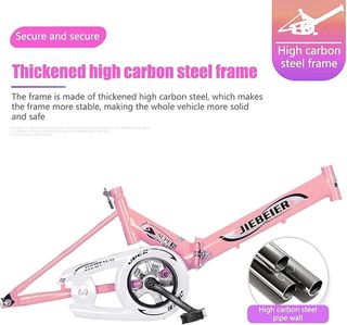 Bicicleta Plegable HerfsT 20" color Rosa - NUEVA .