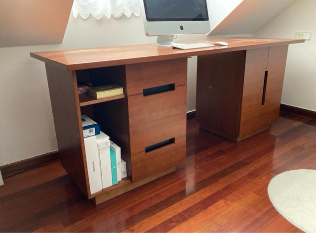 Escritorio madera cerezo maciza