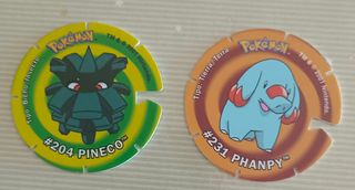 2 Tazos Pokemon voladores 2001
Los 2 x 29