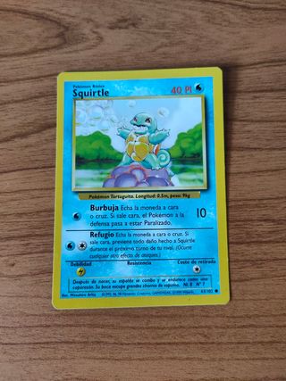 Carta Pokémon Squirtle 63/102 base set