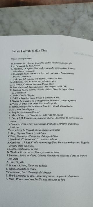 Lecciones de cine: Clases magistrales de grandes..