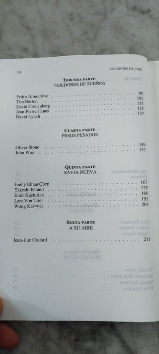 Lecciones de cine: Clases magistrales de grandes..