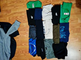 15 Maglie Usate: Nero & Verde & Bianco 