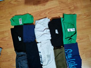 15 Maglie Usate: Nero & Verde & Bianco 