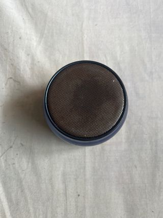 Altavoz Bluetooth mini azul y marrón
