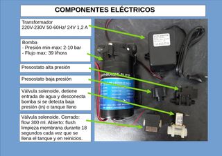Depurador osmosis compacto con bomba nuevo en caja