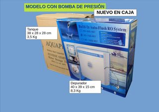 Depurador osmosis compacto con bomba nuevo en caja