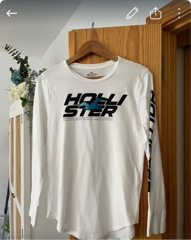 3 Camisetas Hollister XS - 8€