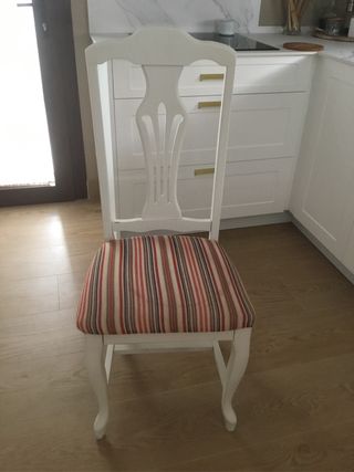 Silla Comedor Blanca - Estilo Clásico