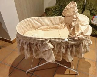 Moisés bebé beige 