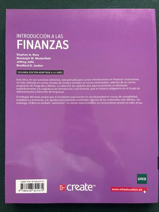 Introducción a las finanzas, 2ed (adaptada a UNED)