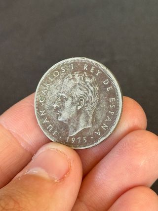 6 Monedas 5 Pesetas España 1975