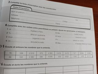 Expérience 2. Exercicies