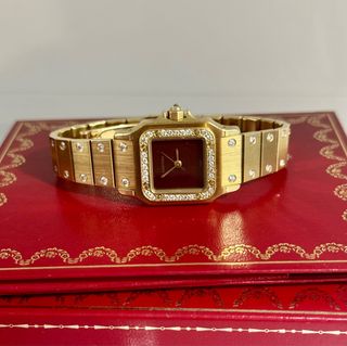 Cartier Santos Lady Diamantes Oro