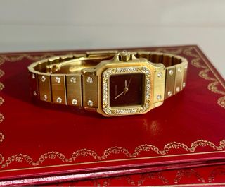 Cartier Santos Lady Diamantes Oro