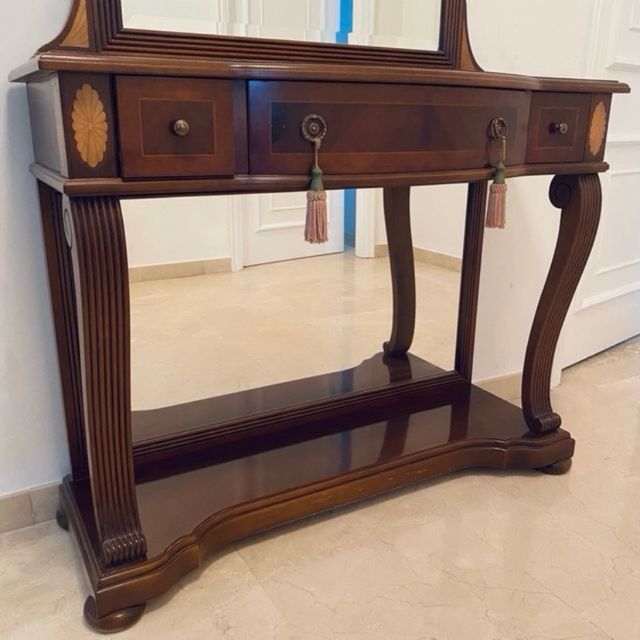 Recibidor espejo madera marrón