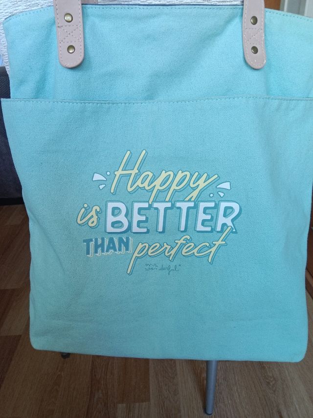 Bolso de tela - Verde turquesa