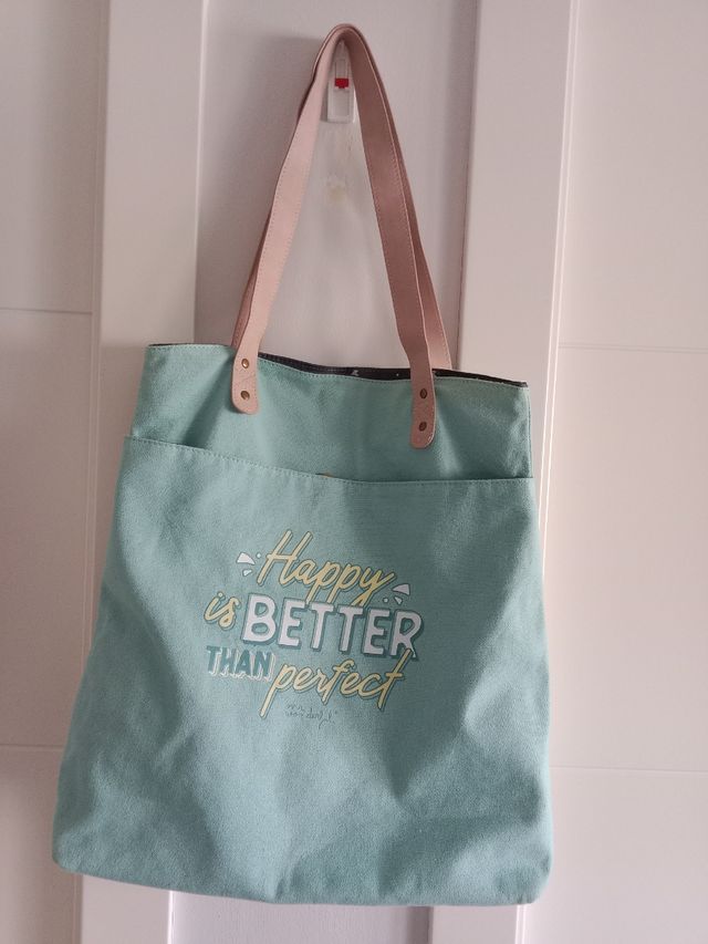 Bolso de tela - Verde turquesa