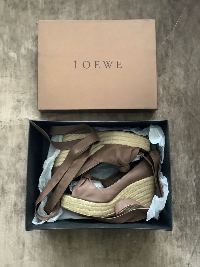 Cuñas Loewe marrón, talla 38