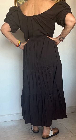 Vestido marron boho