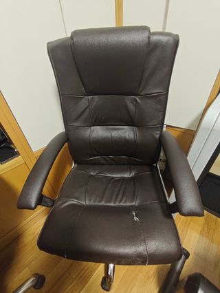 Silla oficina giratoria marrón