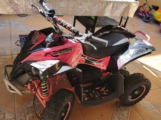 Quad eléctrico infantil rosa