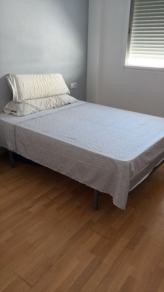 Cama individual con somier