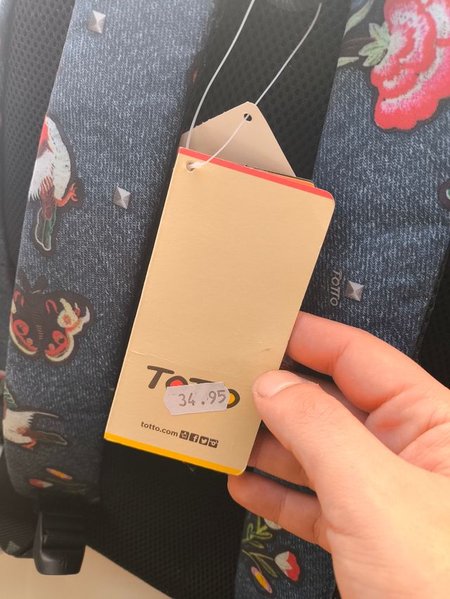 Zaino con stampa Totto