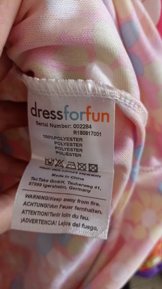 Disfraz hippie XXL multicolor