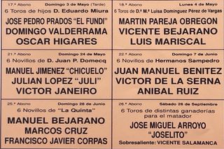 CARTEL DE TOROS DE SEVILLA 1998