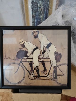 Cuadro bicicleta antigua
