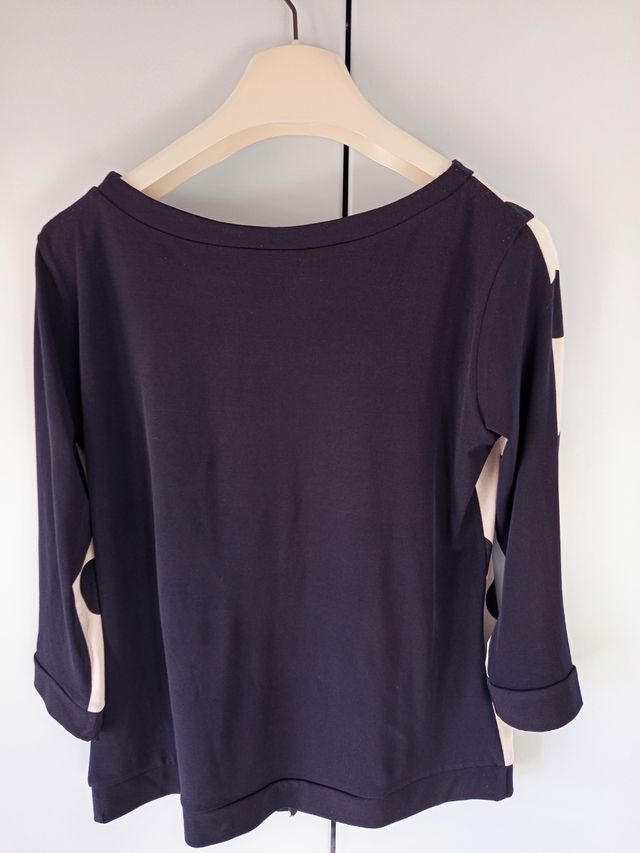 Casacca pois beige e nera