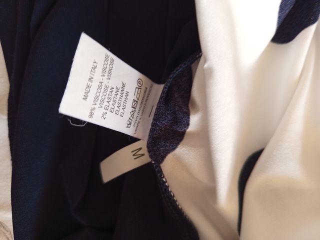 Casacca pois beige e nera