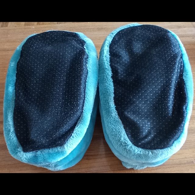 Pantuflas Winnie The Pooh Azul y Beige