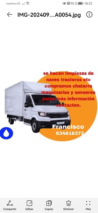 Limpieza de naves y traseros ect.