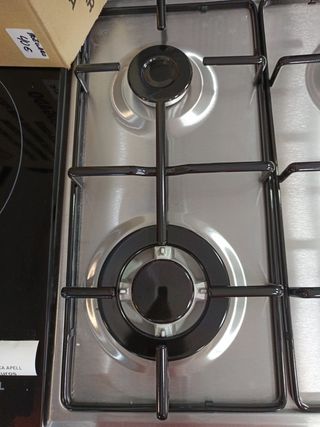 Cocina gas 4 fuegos acero inoxidable