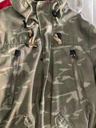 Chaqueta militar camuflaje hombre