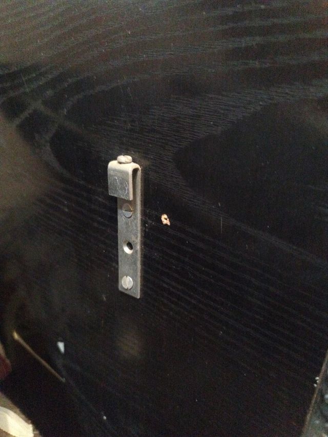 Mueble recibidor antiguo con espejo grande