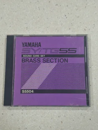 YAMAHA「 BRASS SECTION 」CARD for SY/TG 55 Yamaha S5504 SY55 TG55 Brass Section Sound CardSet de segunda mano