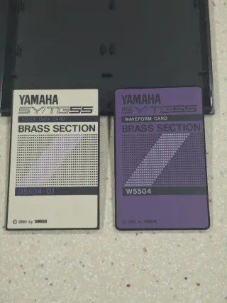 Yamaha S5504 SY55 TG55 Brass Section Sound CardSet de segunda mano