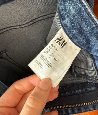 Vaqueros H&M pitillo rotos azules