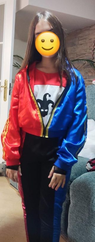 Disfraz Harley Quinn Niña Talla 10-12