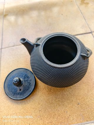 Tetera de hierro fundido esmaltado