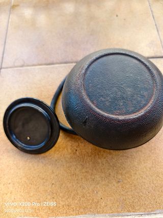Tetera de hierro fundido esmaltado